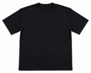 Black basic T-shirt crafted from premium Polyvar fabric with a clean minimalist design for everyday comfort.