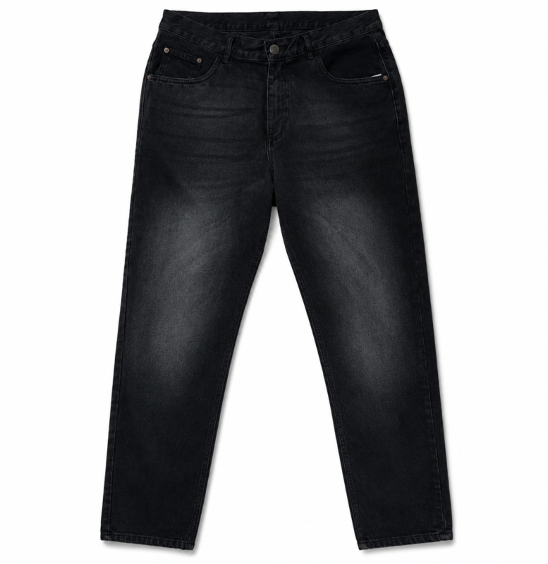 Black boyfriend ION jeans featuring a relaxed fit, classic five-pocket design, and premium denim fabric for everyday comfort.