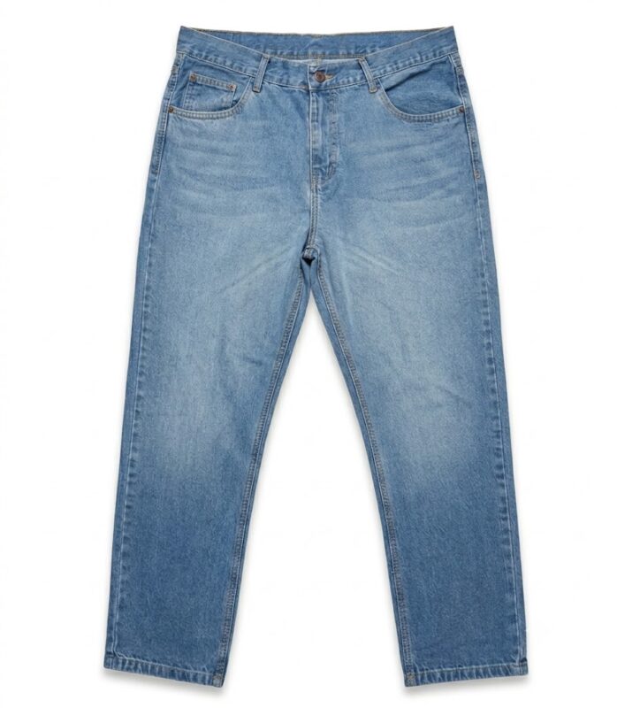 Light blue boyfriend ION jeans featuring a relaxed fit, classic five-pocket design, and premium ION fabric for everyday comfort.
